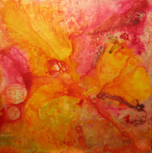Iris, 120x120, estofado sobre tabla -  - Paisajes interiores - Mariajesushernandezsanchez